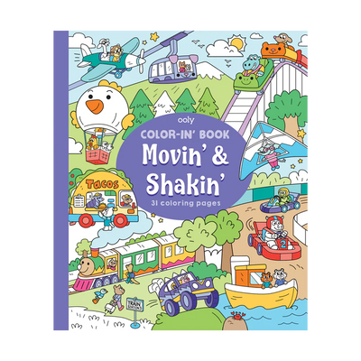 Movin' & Shakin' Color-in' Book