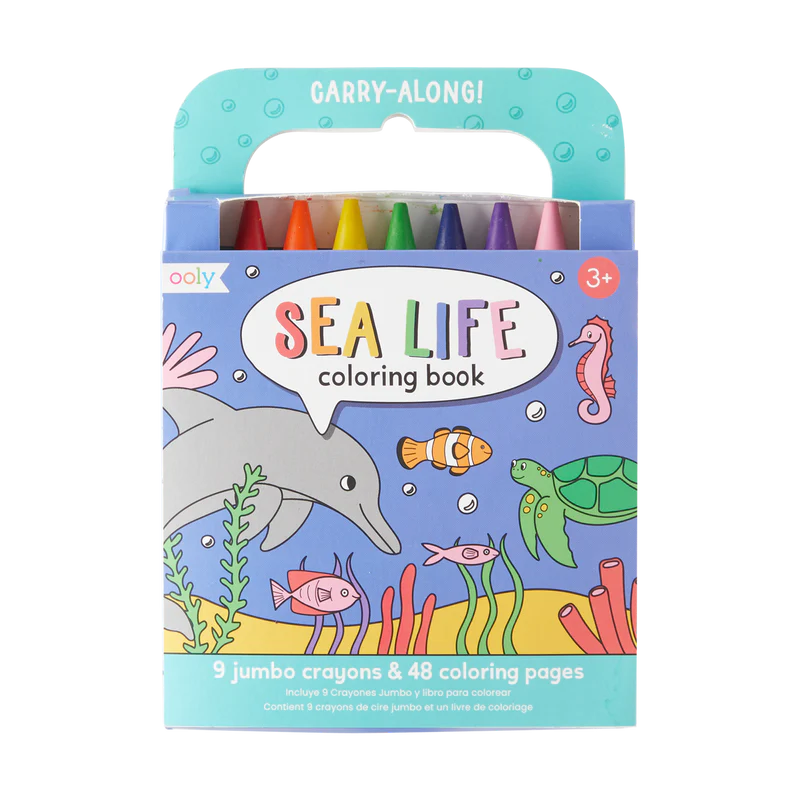 Carry Along Coloring Book Set - Sea Life