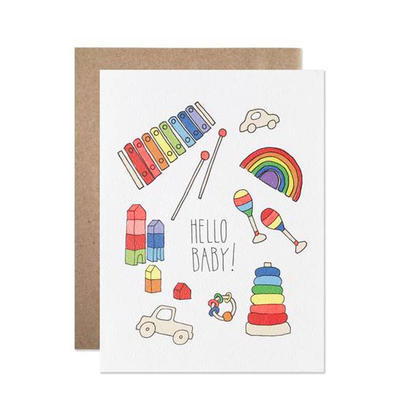 Hello Baby Rainbow Toys Card