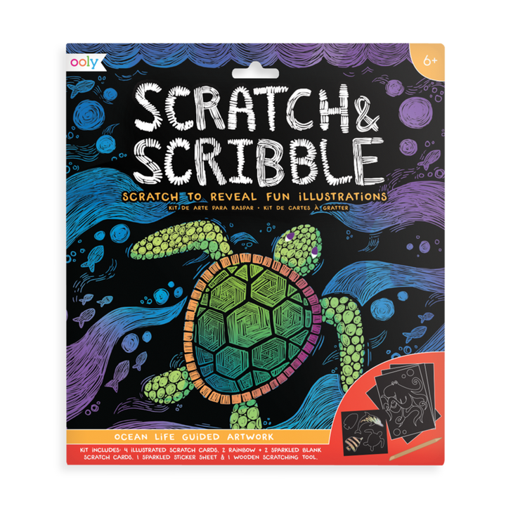 Scratch & Scribble Art Kit - Ocean Life