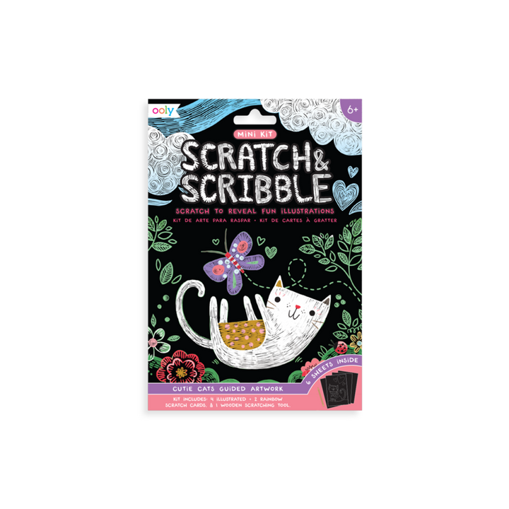 Mini Scratch & Scribble Art Kit - Cutie Cats