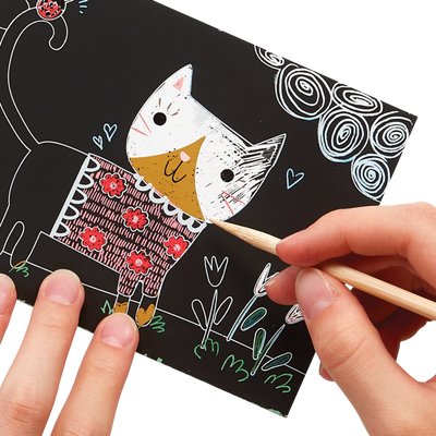 Mini Scratch & Scribble Art Kit - Cutie Cats