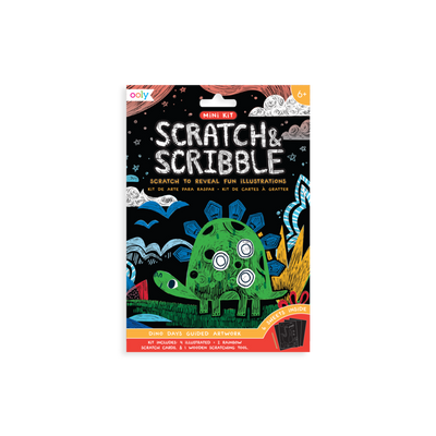 Mini Scratch & Scribble Art Kit - Dino Days
