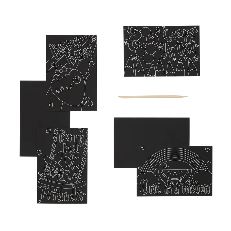 Mini Scratch & Scribble Art Kit - Lil' Juicy