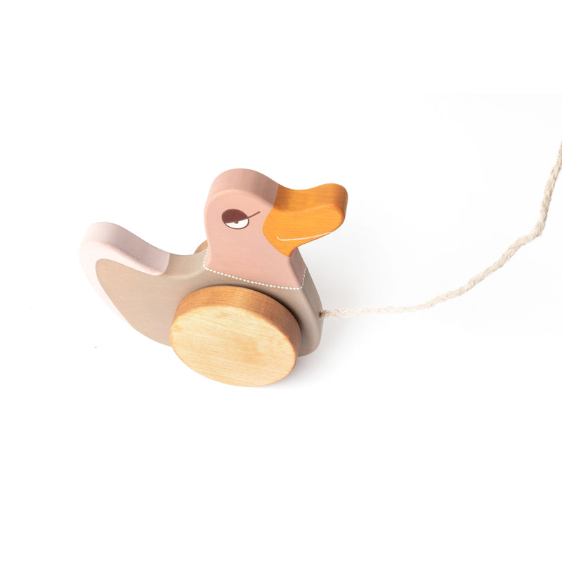 Pink Duck Pull Toy