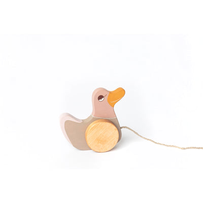 Pink Duck Pull Toy