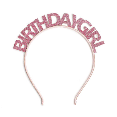 Pink Birthday Girl Headband - Kids Birthday Headband