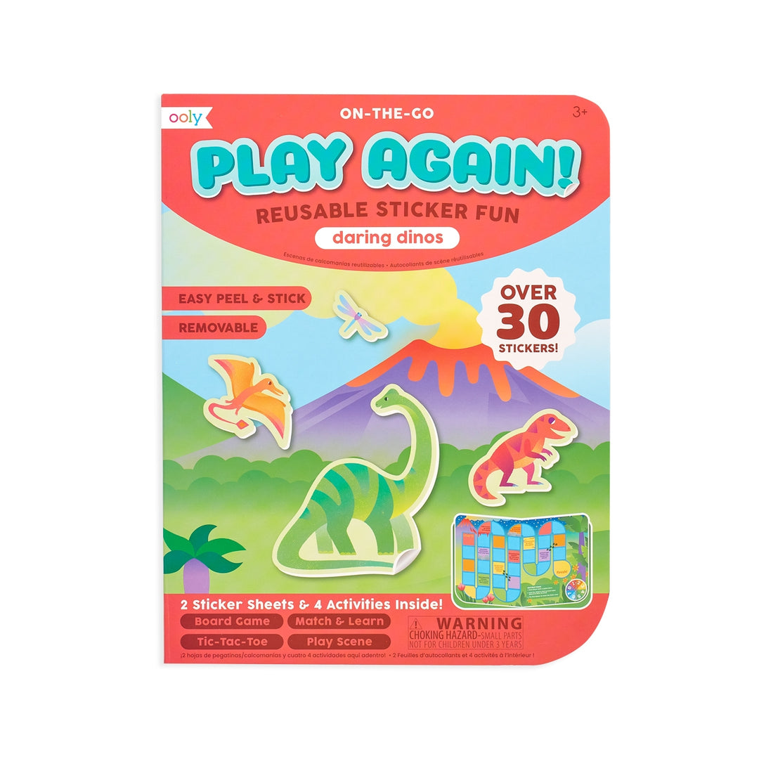 Play Again! Reusable Sticker Activity Kit - Daring Dinos