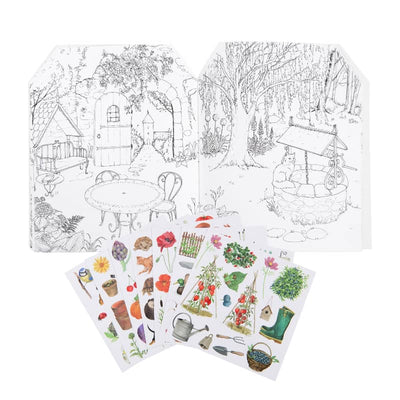 Garden Box with 6 Coloring Books & Stickers