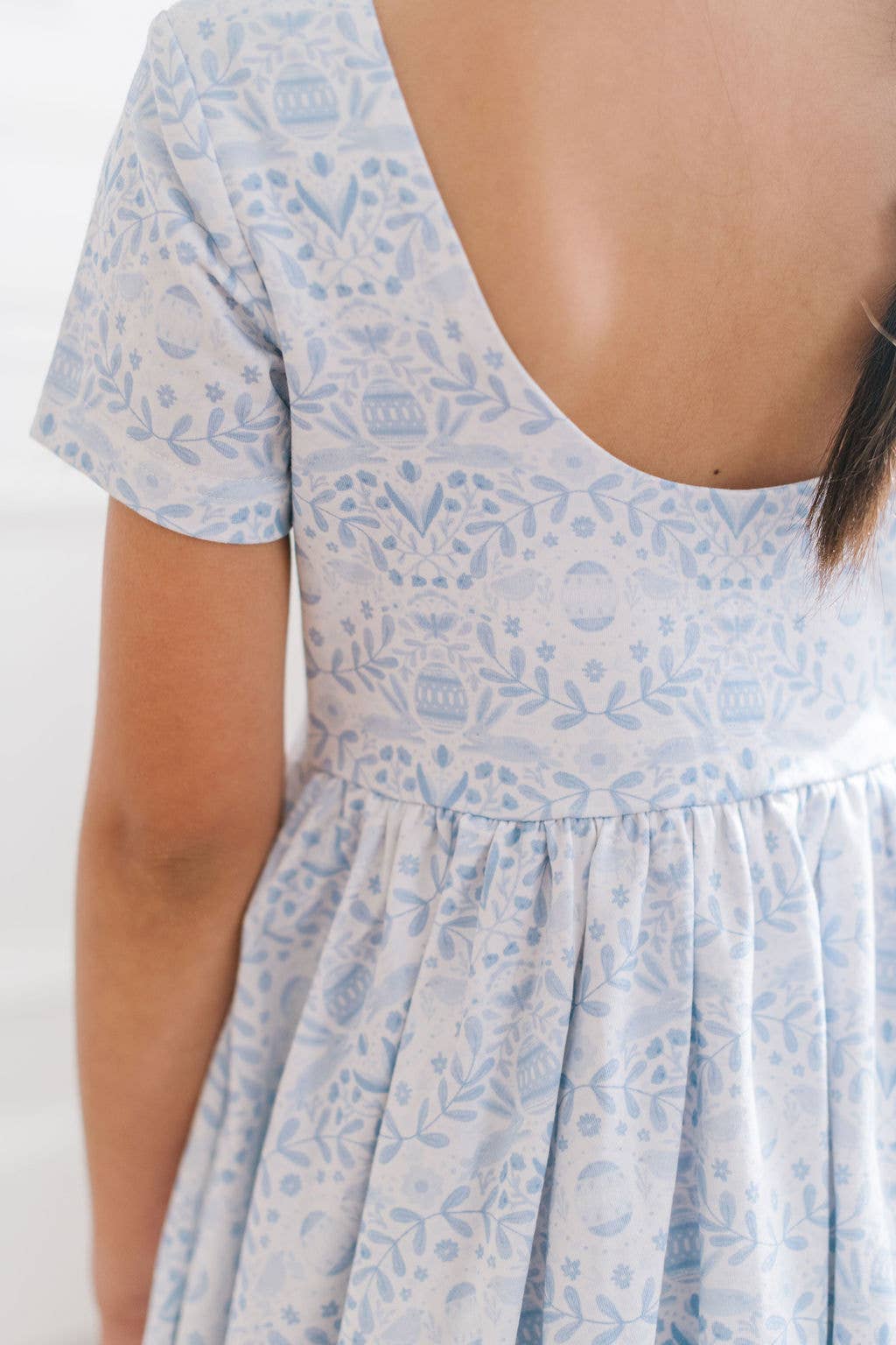 Classic Twirl Dress - Blue Bunnies