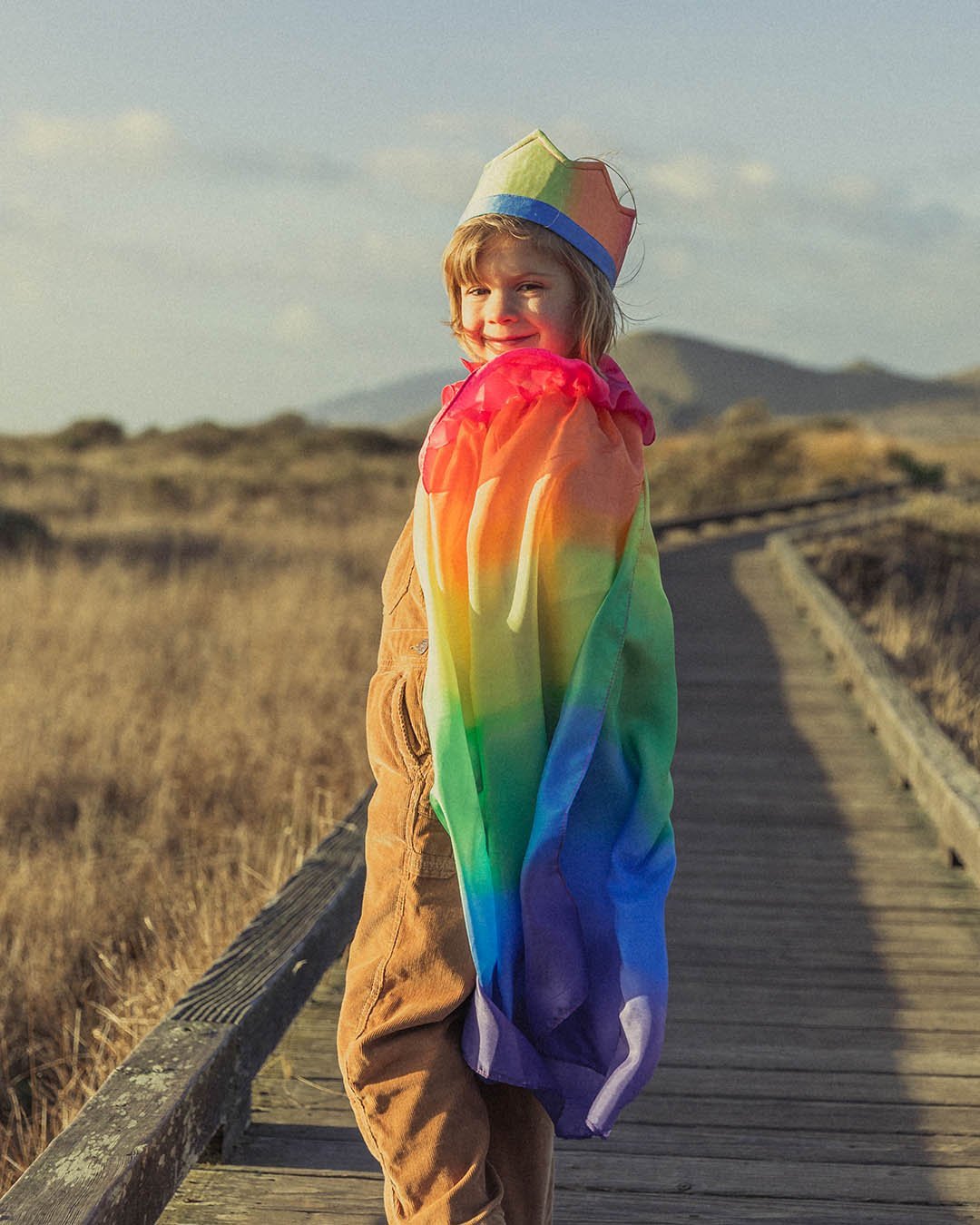 Silk Cape - Rainbow