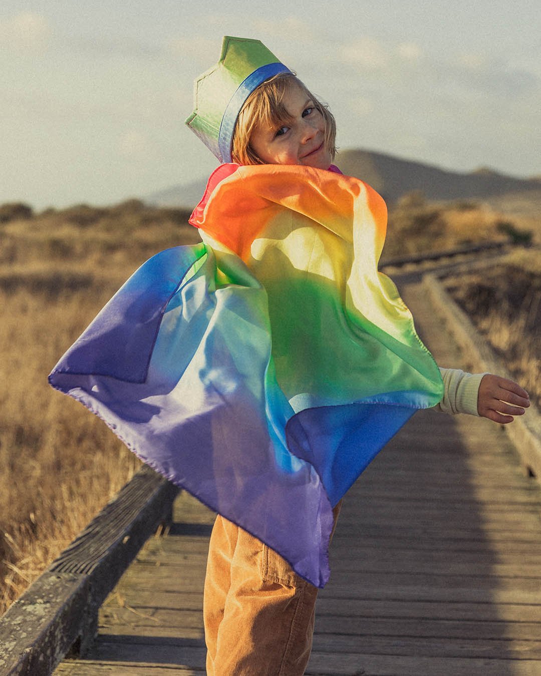 Silk Cape - Rainbow