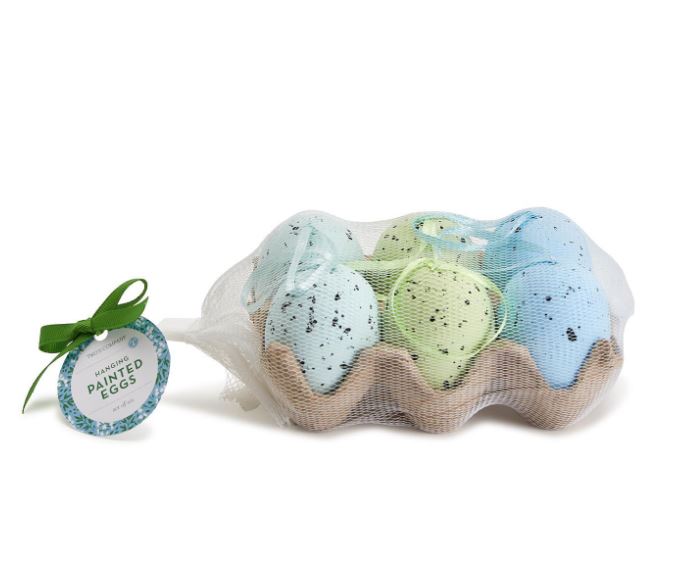 Multicolor Easter Eggs in Crate (Set of 6)