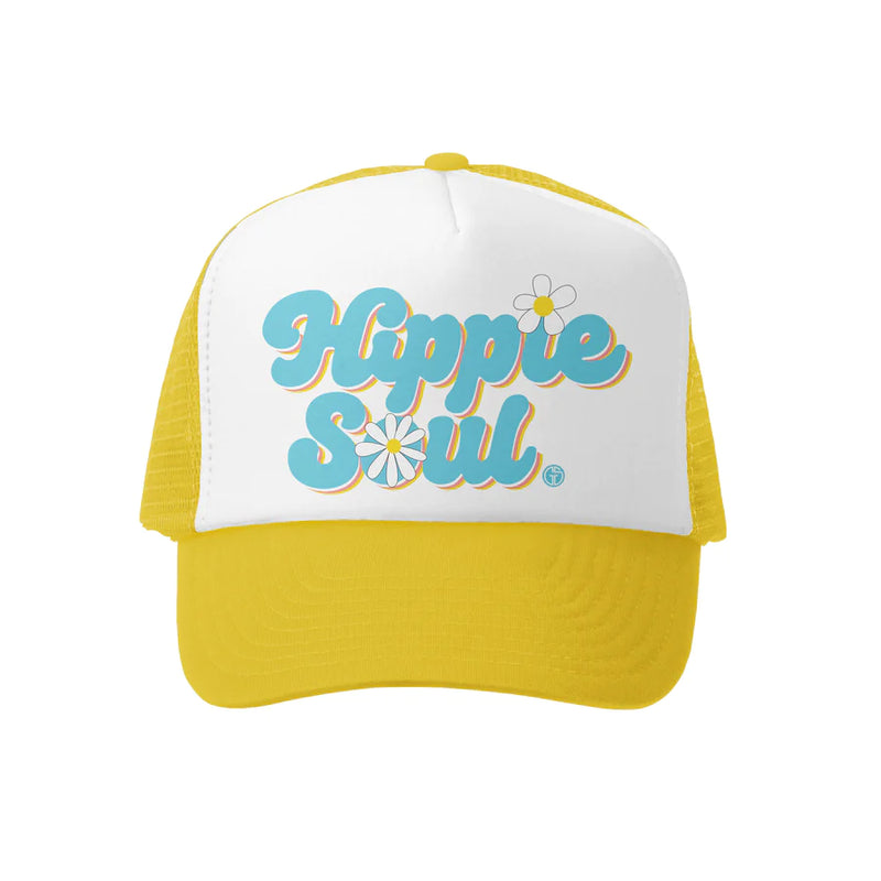 Hippie Soul Trucker Hat - Yellow
