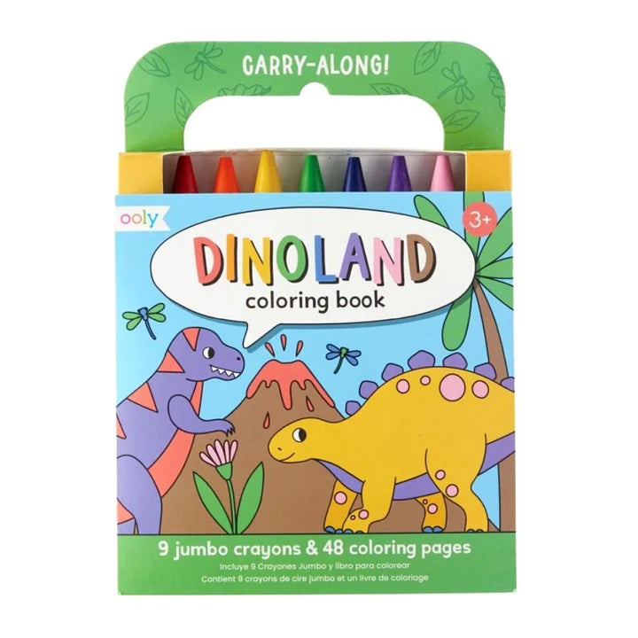Carry-Along Coloring Book Set - Dinoland