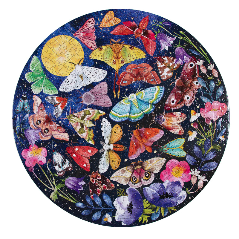 Moths 500pc Round Puzzle