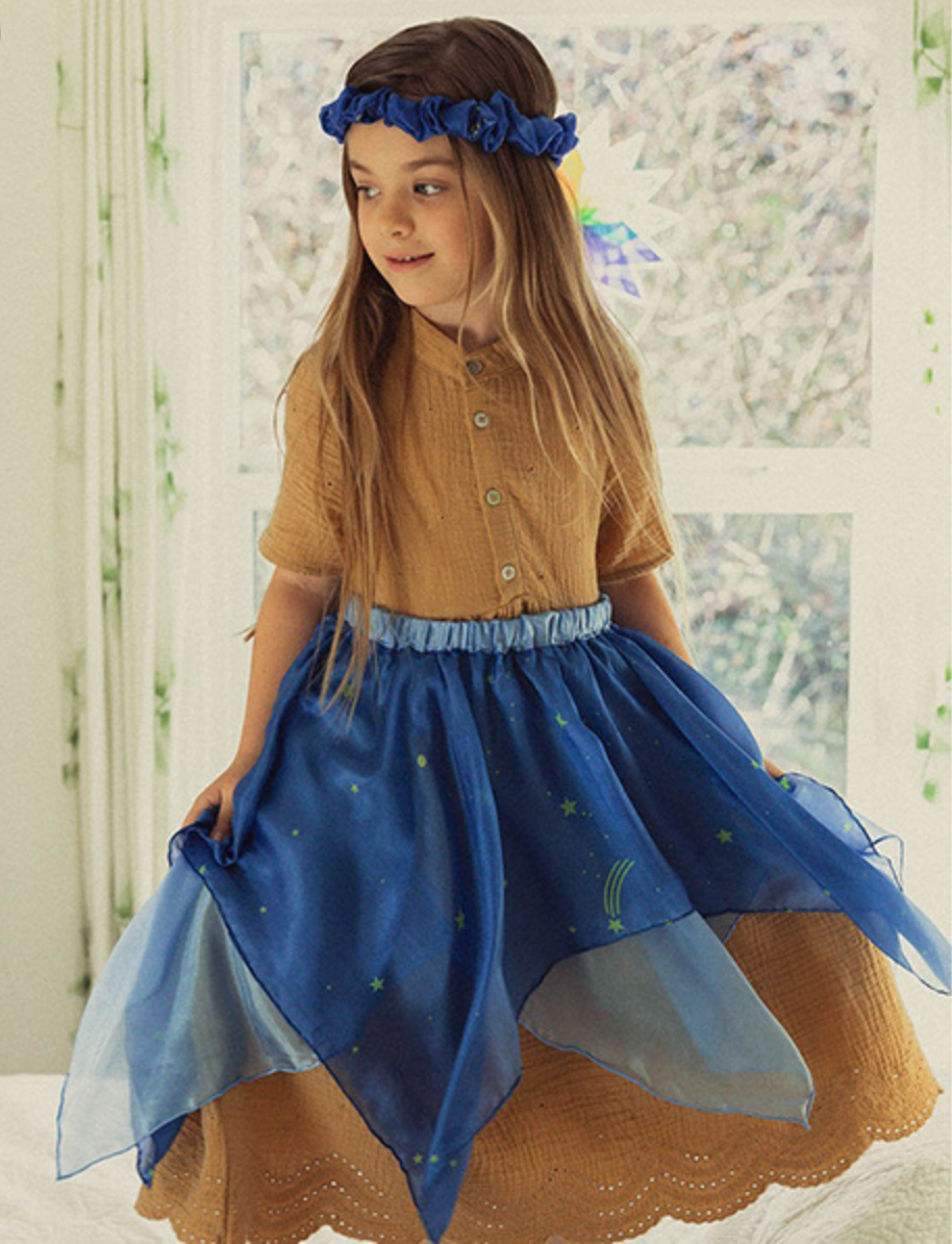 Reversible Fairy Skirt - Starry Night