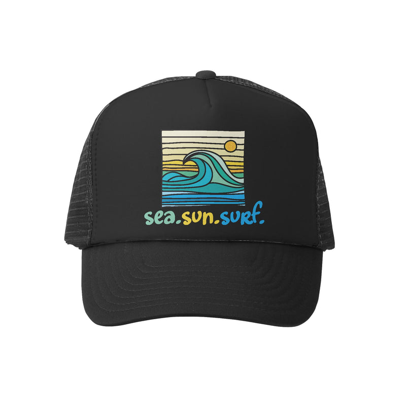 Sea, Sun, Surf Trucker Hat