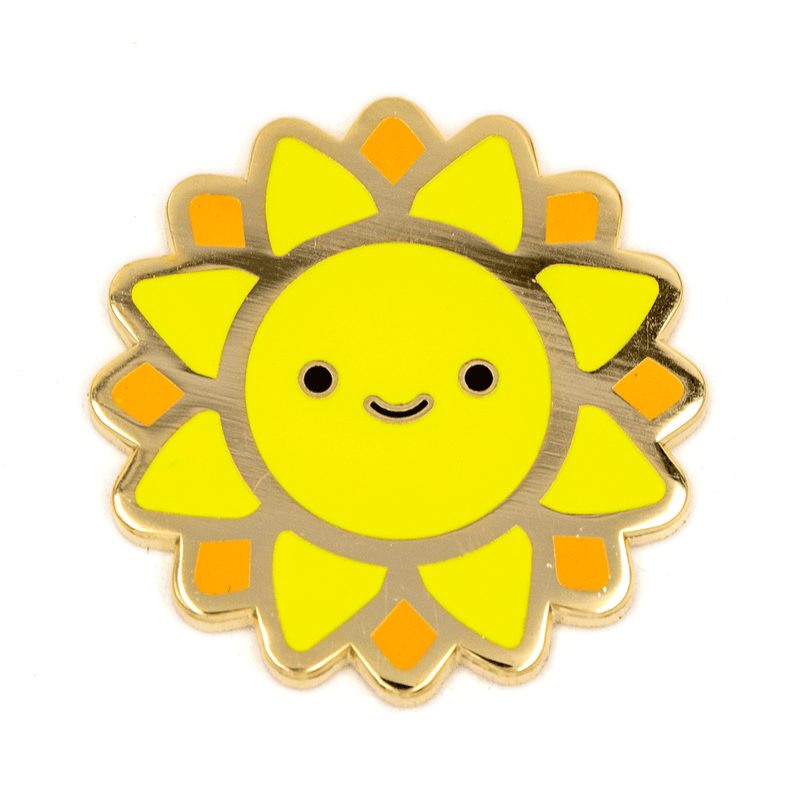 Happy Sun Enamel Pin