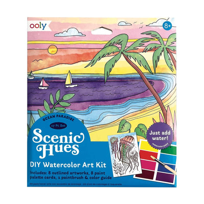 Scenic Hues D.I.Y. Watercolor Kit - Ocean Paradise