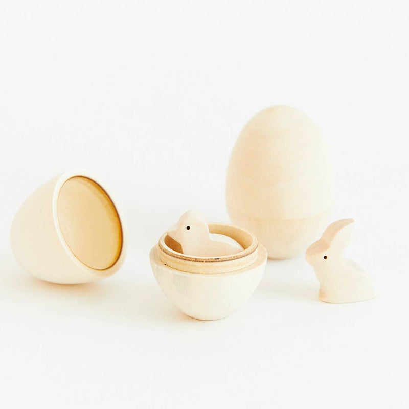 Maple Wooden Eggs