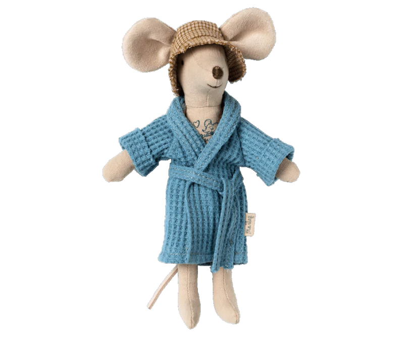 Bathrobe - Dusty Blue, Dad/Mum Mouse