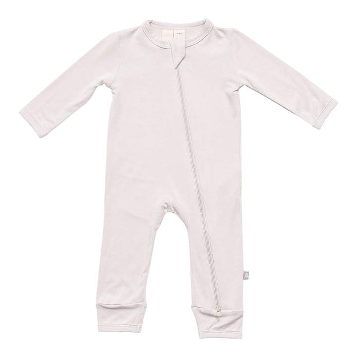 Solid Zippered Romper - Oat