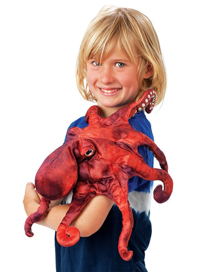 Red Octopus Puppet