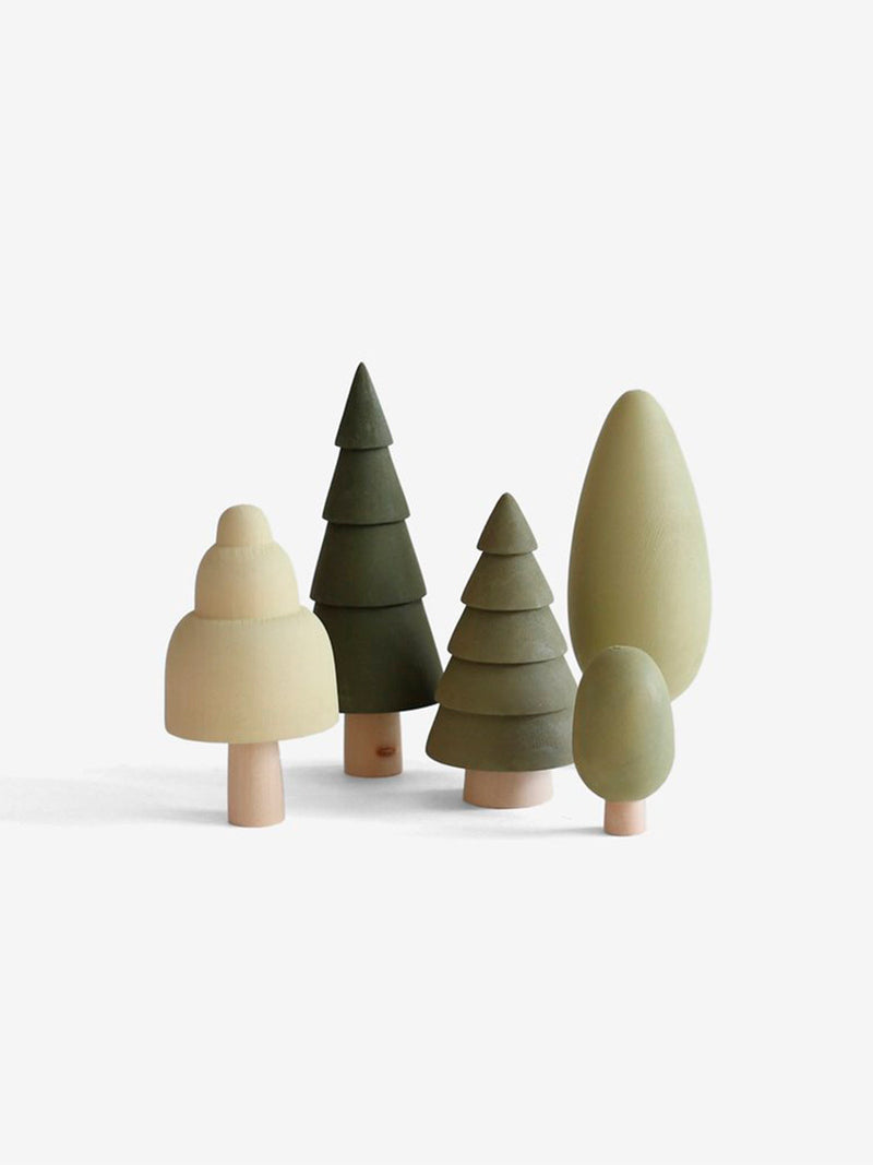 Mini Wooden Forest Tree Set