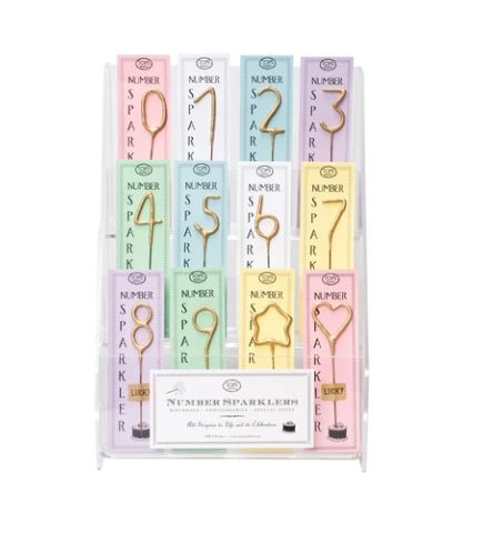 Gold Number Sparklers