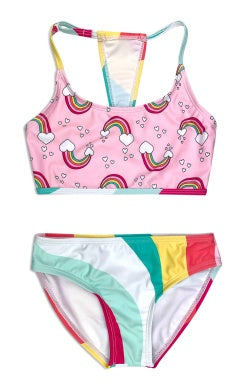 Kira Bikini Set - Rainbow Hearts