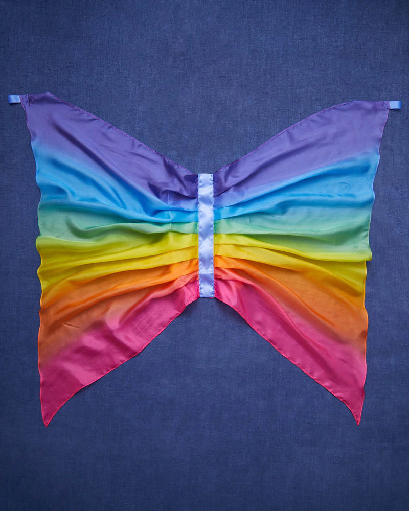 Silk Fairy Wings - Rainbow